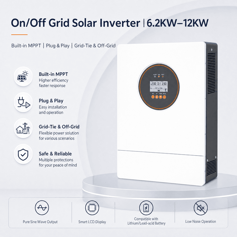 ES 하이브리드 계통 연계/독립 태양광 인버터 6~12kW