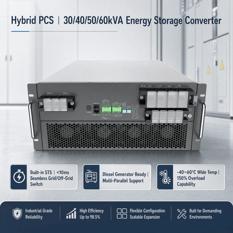 HCPS 마이크로그리드 저장 변환기 100~125kW